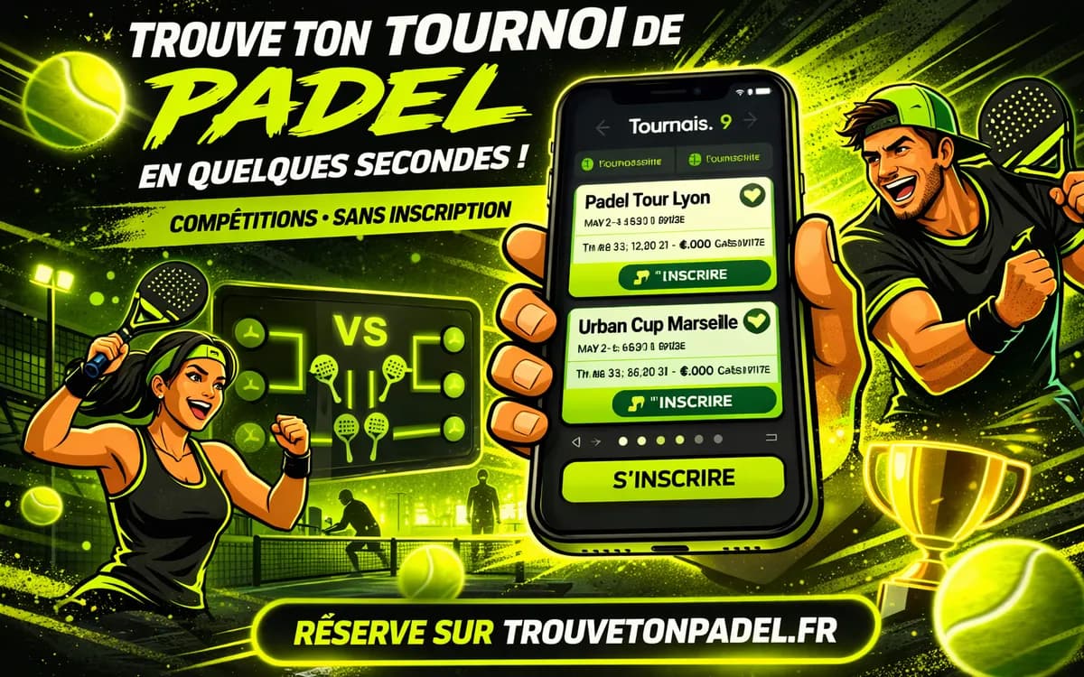 Tournois de padel : trouvez toutes les compétitions FFT près de chez vous